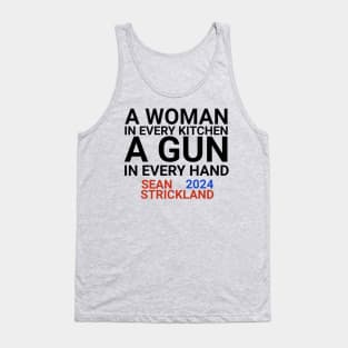 A Woman In Every Kitchen A Gun In Every Hand Tank Top